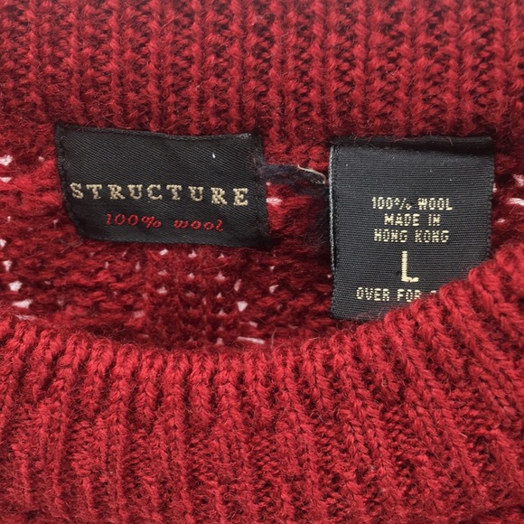 Structure Red Sweater - Picture 2 of 3